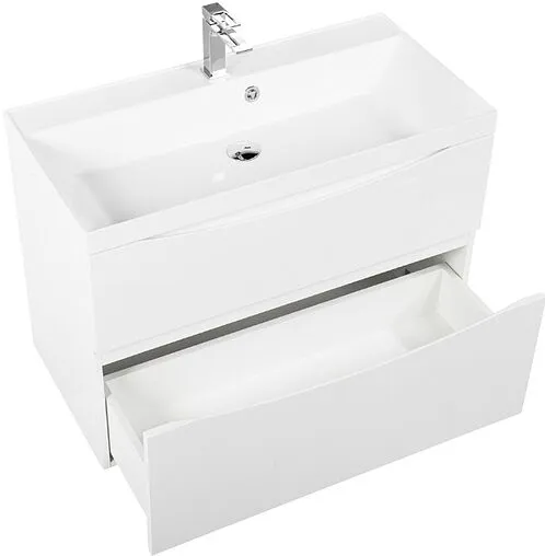 Тумба-умывальник подвесная BelBagno MARINO-H60 80 Bianco Lucido MARINO-H60-800-2C-SO-BL-P+