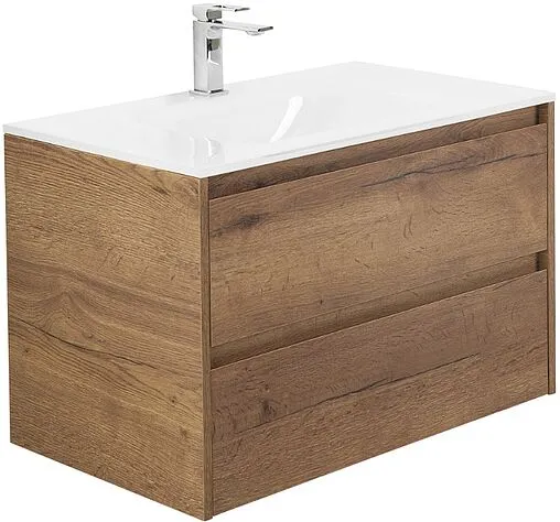 Тумба под умывальник подвесная BelBagno KRAFT 80 Rovere Tabacco KRAFT-800-2C-SO-RT