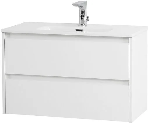 Тумба-умывальник подвесная BelBagno KRAFT 39 80 Bianco Opaco KRAFT 39-800/390-2C-SO-BO+BB800/390ETL