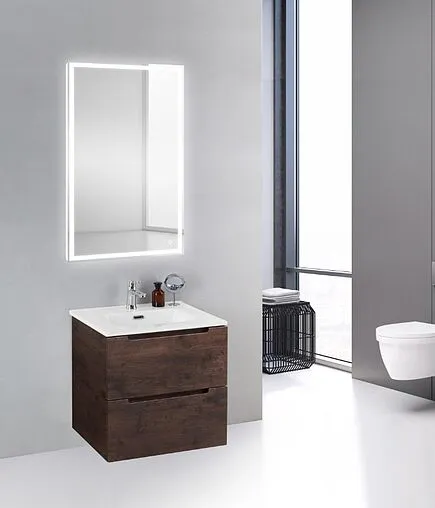 Тумба-умывальник подвесная BelBagno ETNA 39 60 Rovere Moro ETNA39-600/390-2C-SO-RW-P+BB600/390ETL