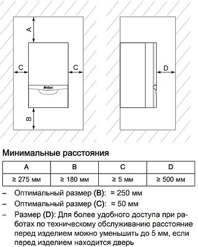 Настенный конденсационный газовый котел одноконтурный турбированный 48кВт Vaillant ecoTEC plus VU INT IV 486/5-5 H 0010021532