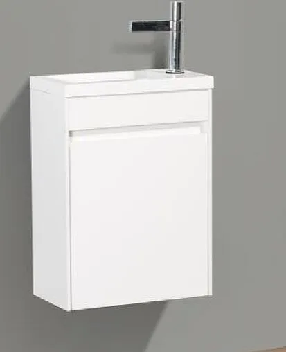 Тумба-умывальник подвесная BelBagno PIETRA MINI 40 L Bianco Lucido PIETRA MINI-400-1A-SO-BL-L+BB-400-PM-LVB