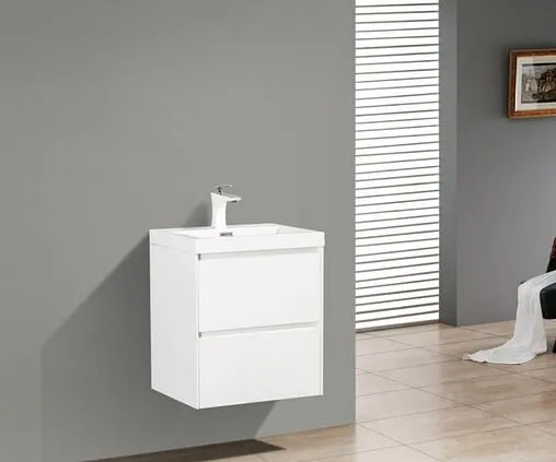 Тумба-умывальник подвесная BelBagno PIETRA MINI 50 Bianco Lucido PIETRA MINI-500AS-2C-SO-BL+BB-500-PM-LVB