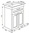 Тумба-умывальник напольная IDDIS New Sena 60 белый/дерево NSE60W2i95K