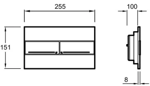 Комплект 5 в 1 Jacob Delafon Patio E21739RU-00 с кнопкой E4316-CP хром глянцевый