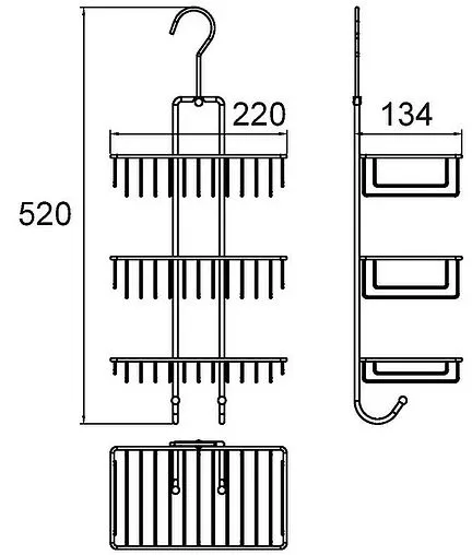 Полка Milardo Shelf хром 015W03HM44