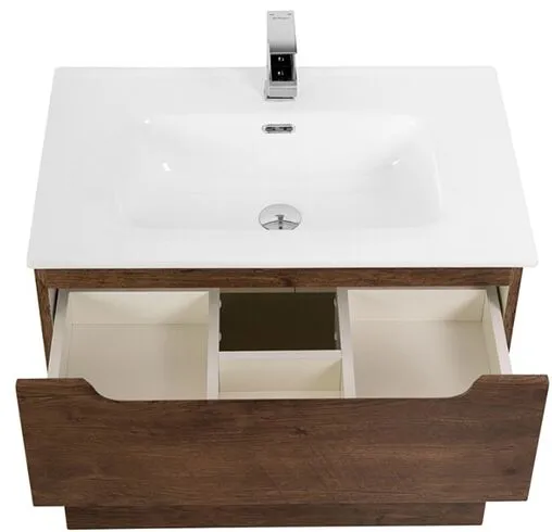 Тумба под умывальник подвесная BelBagno ETNA H-60 80 Rovere Moro ETNA-H60-800-2C-SO-RW-P