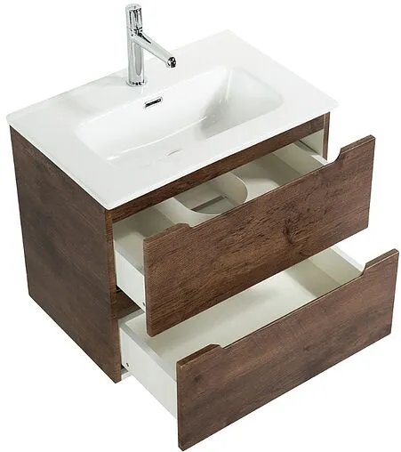 Тумба-умывальник подвесная BelBagno ETNA 39 80 Rovere Moro ETNA39-800/390-2C-SO-RW-P+BB800/390ETL