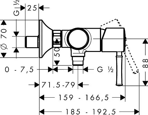 Смеситель для душа Hansgrohe Talis Classic хром 14161000