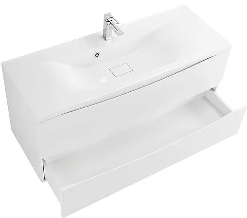 Тумба-умывальник подвесная BelBagno MARINO 120 Bianco Opaco MARINO-1200-2C-SO-BO-P+BB1200/450-LV-MR-PR