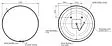 Зеркало с подсветкой Cersanit Eclipse 80x80 чёрный 64147