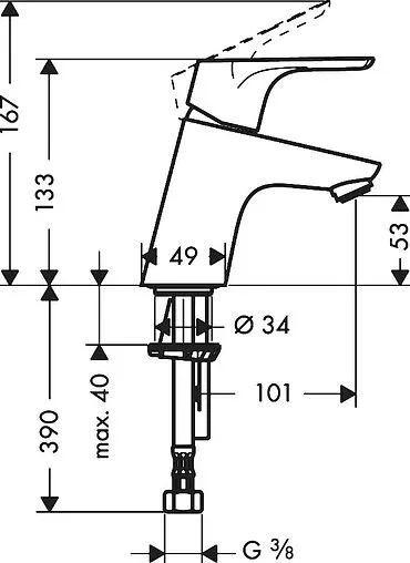 Кран для раковины Hansgrohe Focus 70 хром 31130000