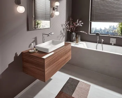 Смеситель для ванны скрытого монтажа Hansgrohe Vivenis хром 75416000