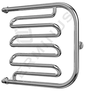 Полотенцесушитель водяной Terminus Фокстрот-Лиана AISI 600х500 полированная сталь 4620768881350 Полотенцесушитель водяной Terminus Фокстрот-Лиана AISI 600х500 полированная сталь 4620768881350, 2