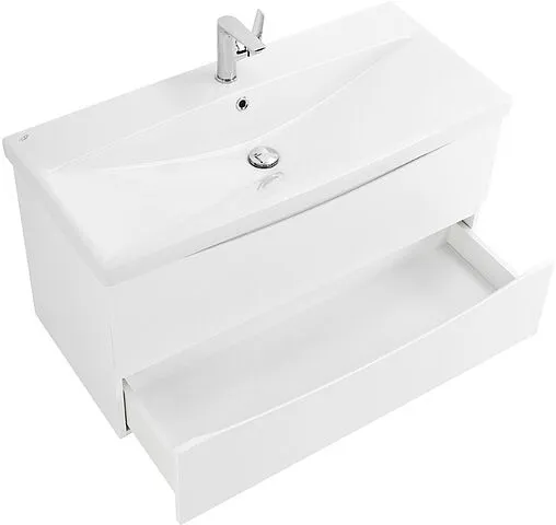 Тумба под умывальник подвесная BelBagno MARINO 90 Bianco Lucido MARINO-900-2C-SO-BL-P