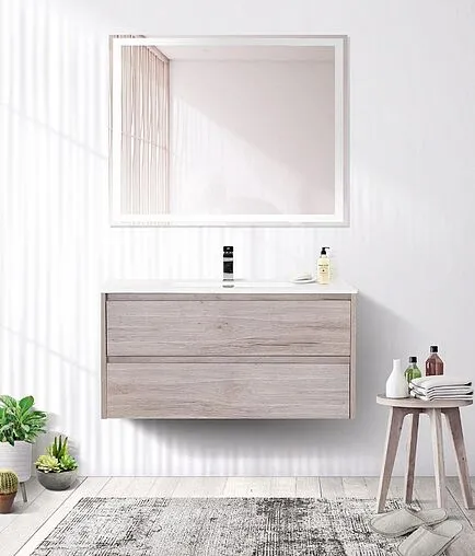 Тумба под умывальник подвесная BelBagno KRAFT 100 Rovere Galifax Bianco KRAFT-1000-2C-SO-RGB