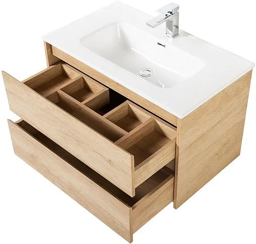 Тумба-умывальник подвесная BelBagno KRAFT 90 Rovere Nebrasca Nature KRAFT-900-2C-SO-RNN+