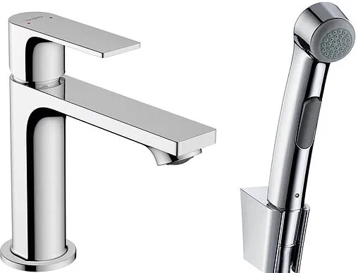 Смеситель для раковины с гигиеническим душем Hansgrohe Rebris E 110 хром 72216000