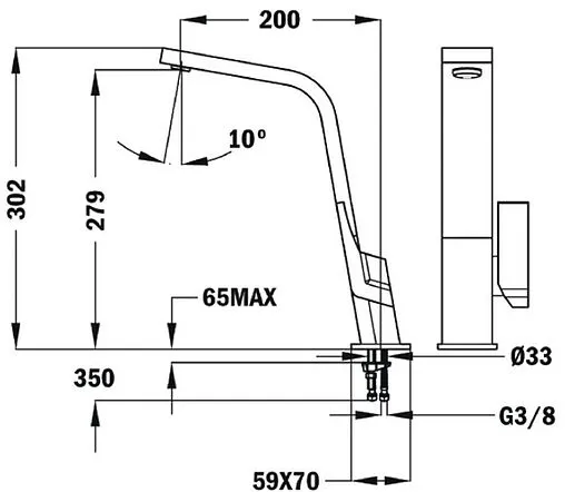 Смеситель для кухни Teka IC 915 чёрная эмаль 33915020N