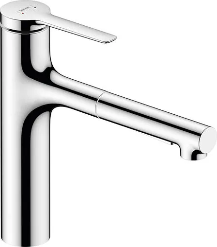 Смеситель для кухни с выдвижным изливом Hansgrohe Zesis M33 160 2jet хром 74801000