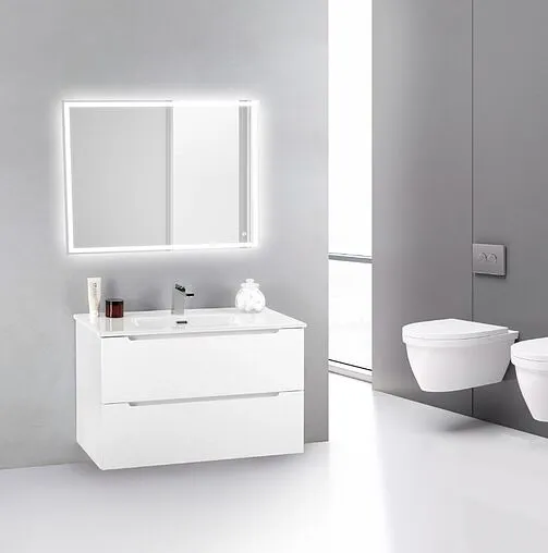 Тумба-умывальник подвесная BelBagno ETNA 39 70 Bianco Lucido ETNA39-700/390-2C-SO-BL-P+BB700/390ETL