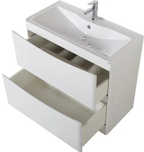 Тумба под умывальник напольная BelBagno ACQUA 80 Bianco Lucido ACQUA-800-2C-PIA-BL