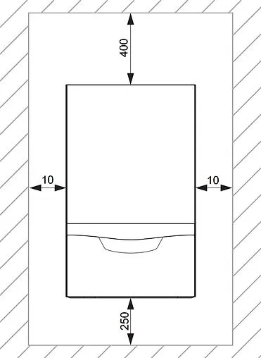 Настенный газовый котел одноконтурный 28кВт Vaillant atmoTEC plus VU 280/5-5 0010015252