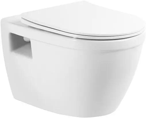 Комплект 5 в 1 BelBagno Loto BB070CHR/SC/BB002-80/BB014-SR-BIANCO с кнопкой BB014-SR-BI белый глянцевый