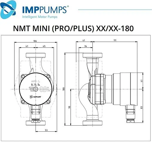 Насос циркуляционный IMP Pumps NMT MINI PLUS 25/30-180 979525915