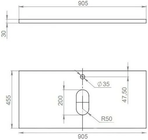 Консоль подвесная Uperwood UPD Tanos 90 бук светлый 291020555+