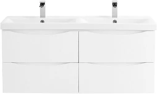 Тумба-умывальник подвесная BelBagno MARINO-CER 120 Bianco Opaco MARINO-CER-1200-4C-SO-2-BO-P+BB-0325-120-2-LVB