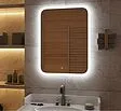 Зеркало с подсветкой Continent Glamour Led 70x90 белый ЗЛП941