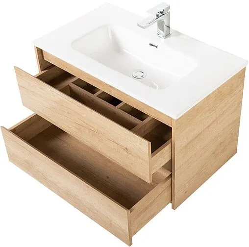 Тумба-умывальник подвесная BelBagno KRAFT 90 Rovere Nebrasca Nature KRAFT-900-2C-SO-RNN+