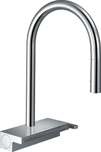 Смеситель для кухни с выдвижным изливом Hansgrohe Aquno Select M81 170 3jet хром 73837000