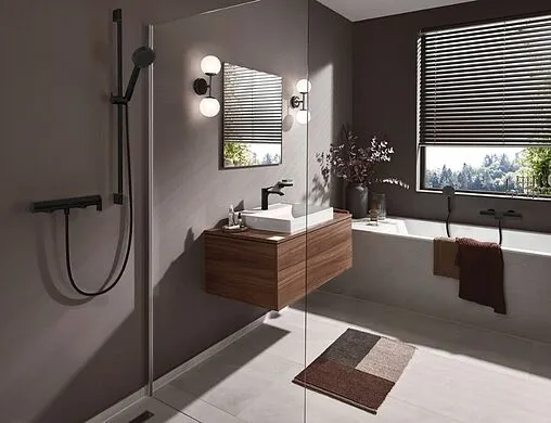 Смеситель для душа Hansgrohe Vivenis чёрный матовый 75620670