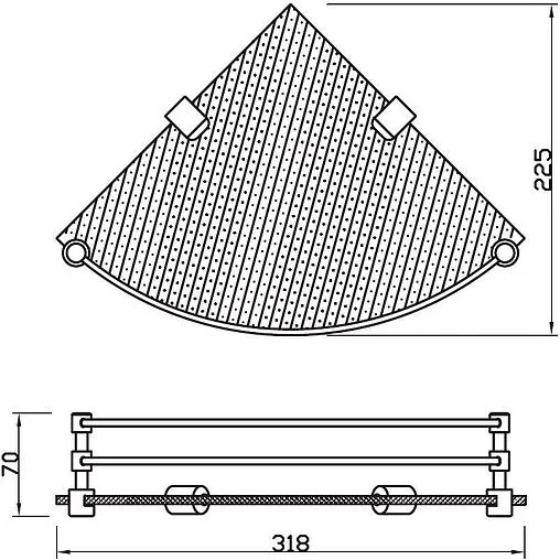 Полка Jaquar Continental чёрный матовый ACN-BLM-1173