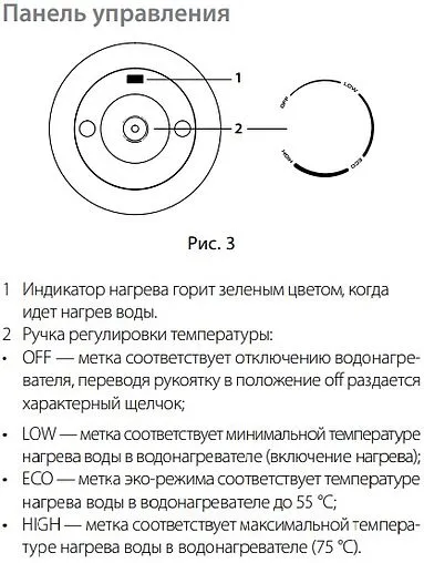 Водонагреватель накопительный электрический Ballu BWH/S 15 Omnium Uni U