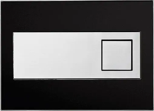 Комплект 6 в 1 Pestan Fluenta Rimless SET40006661DB с кнопкой Diamond кнопки/белый, рамка/черный