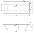 Ванна акриловая Cezares Plane Solo Mini 180x80