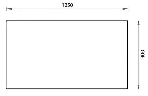 Зеркало Aquanet Нота Т1250 белый 00158041