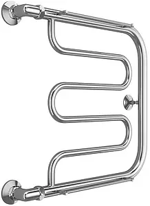 Полотенцесушитель водяной Terminus Фокстрот 1" БШ 500х500 полированная сталь 4620768881039 Полотенцесушитель водяной Terminus Фокстрот 1" БШ 500х500 полированная сталь 4620768881039, 1