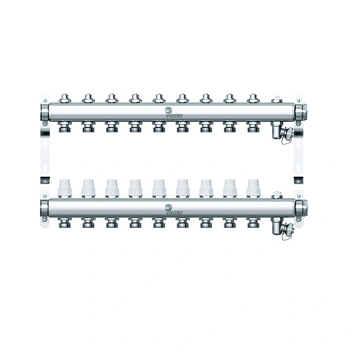 Группа коллекторная без расходомеров 9 отводов 1&quot;в/в x ¾&quot;ек Wester W903.9