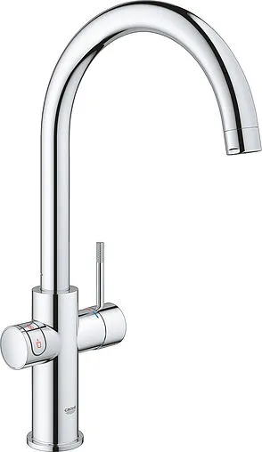 Смеситель для кухни с фильтром и встроенным нагревом воды Grohe Red II Duo хром 30083001