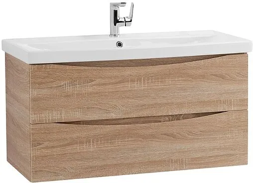 Тумба-умывальник подвесная BelBagno MARINO-CER 80 Rovere Bianco MARINO-CER-800-2C-SO-WO-P+BB-0322-80-LVB