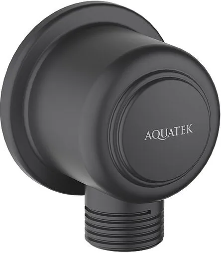 Шланговое подключение Aquatek Классик чёрный матовый AQ2461MB