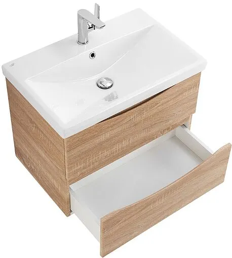 Тумба-умывальник подвесная BelBagno MARINO-CER 70 Rovere Bianco MARINO-CER-700-2C-SO-WO-P+BB-0321-70-LVB