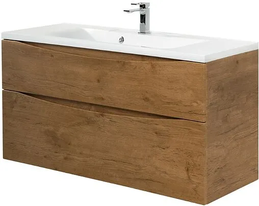 Тумба-умывальник подвесная BelBagno MARINO 110 Rovere Nature MARINO-1100-2C-SO-RN-P+BB1100/450-LV-MR-PR