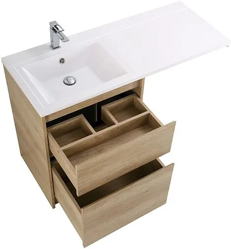 Тумба-умывальник напольная BelBagno KRAFT-LVD 58 Rovere Nebrasca Nature KRAFT-LVD-580/1200-2C-PIA-RNN+