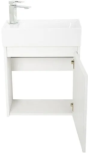 Тумба-умывальник подвесная BelBagno KRAFT MINI 50 R Bianco Opaco KRAFT MINI-500/260-1A-SO-BO-R+7045-KL