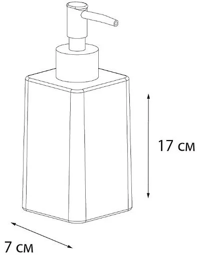 Дозатор для жидкого мыла Fixsen Twist белый с рисунком/хром FX-1569A-1